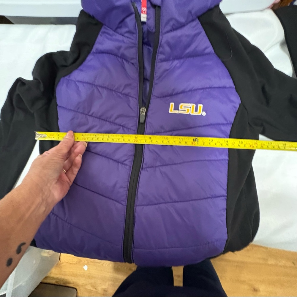 LSU Tigers purple and black full-zip jacket - Picture 8 of 10